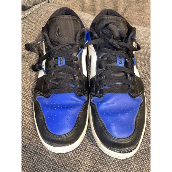 Nike Air Jordan 1 Low Black Royal Blue Sneakers Mens Size 11.5 - Picture 2 of 7